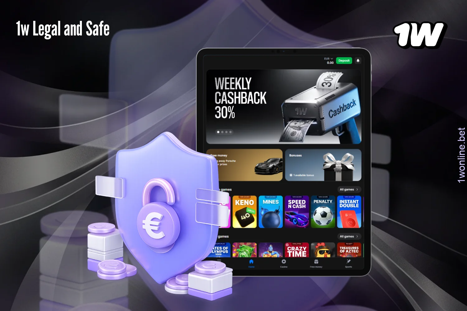 For players in Europe, 1w offers a legal and safe option for sports betting and online casino games